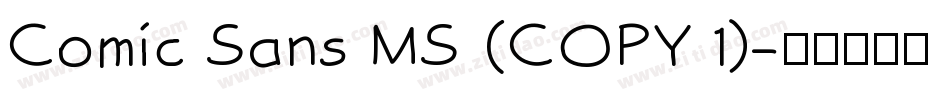 Comic Sans MS (COPY 1)字体转换